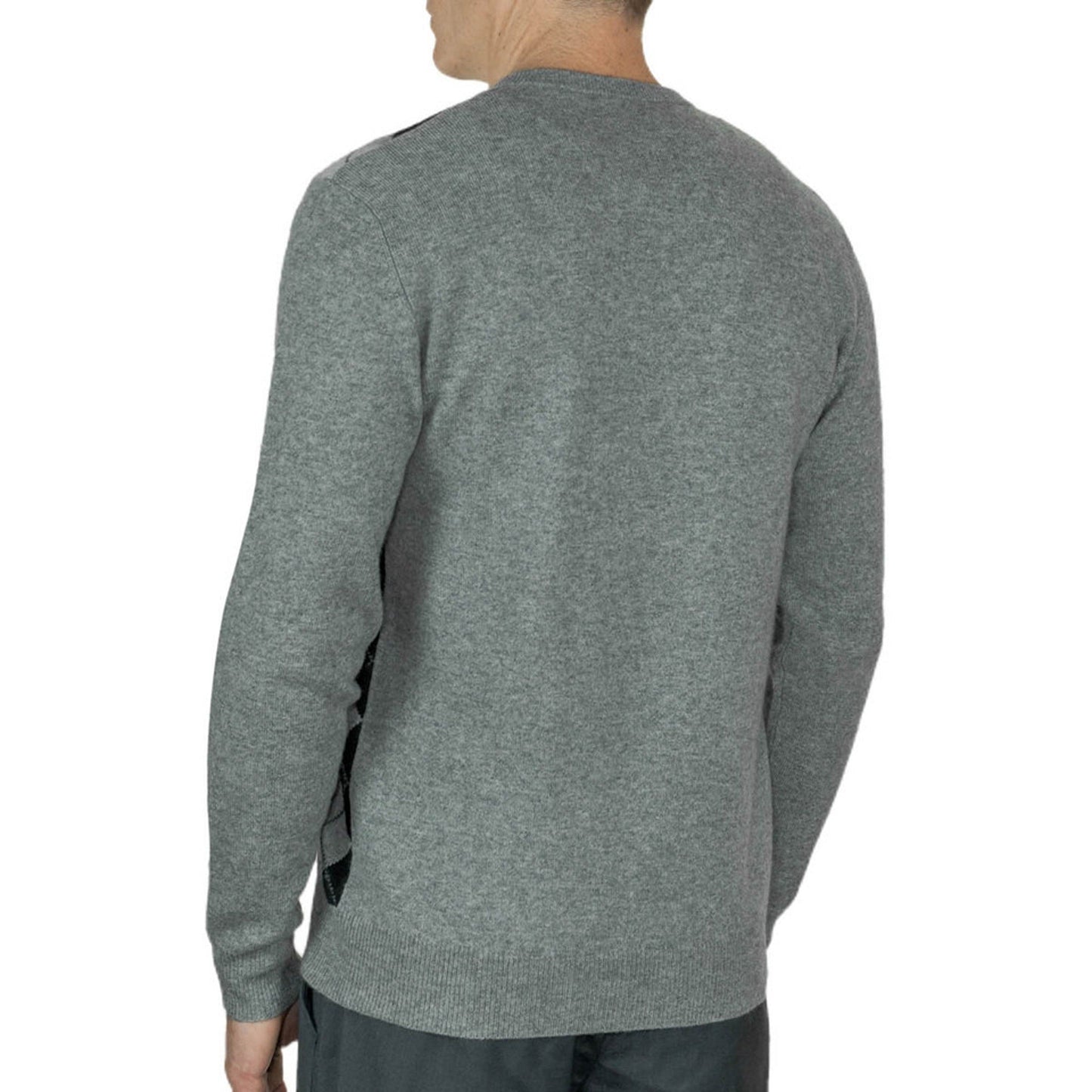Men's Cashmere Argyle Round Neck Jumper