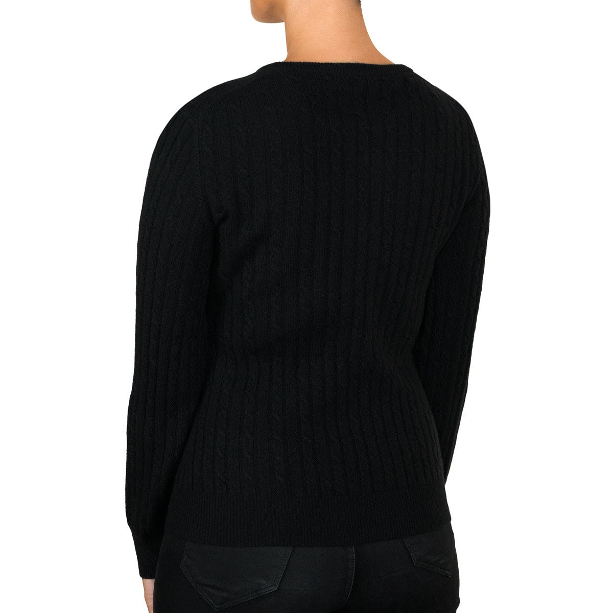Cashmere Cable Round Neck Jumper