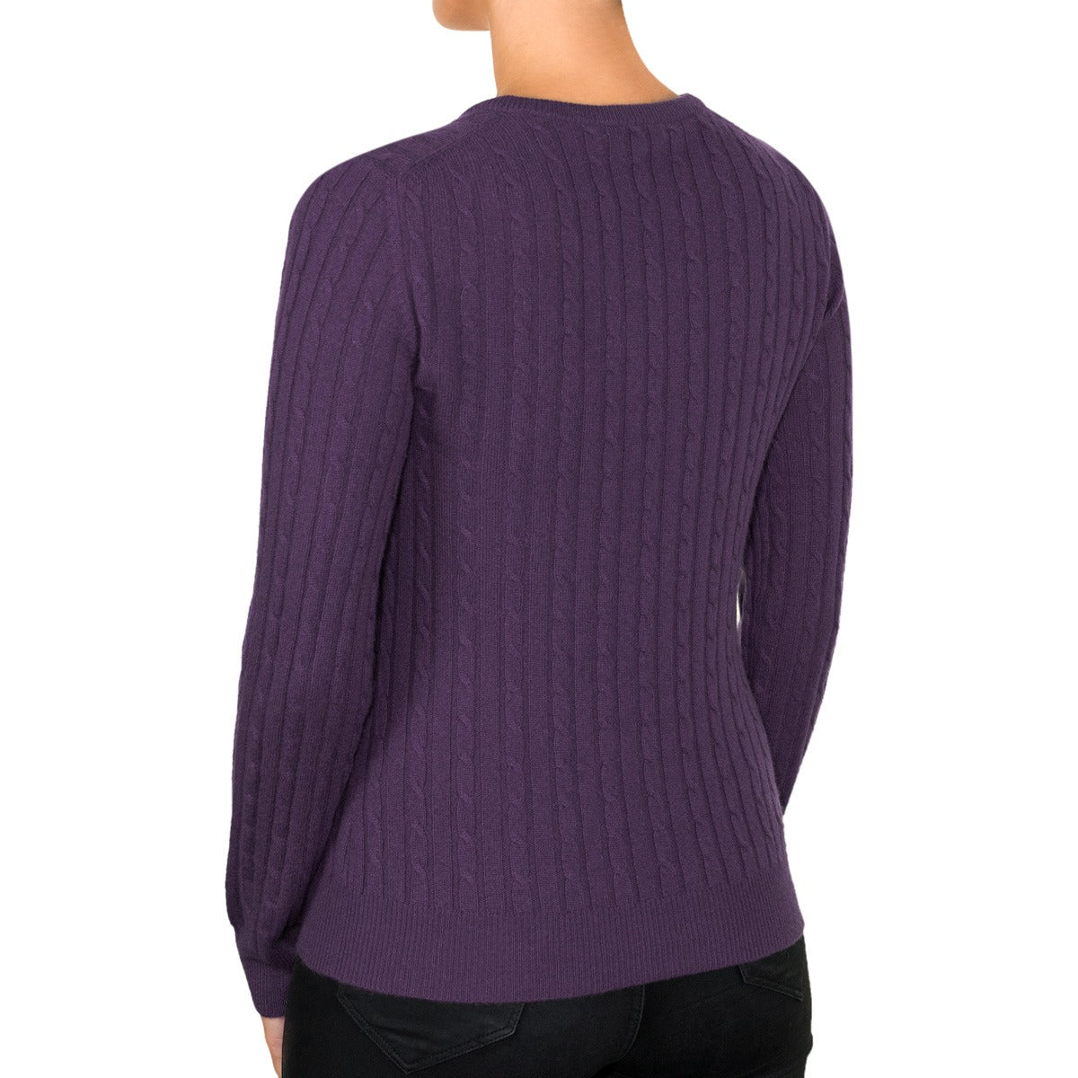 Cashmere Cable Round Neck Jumper