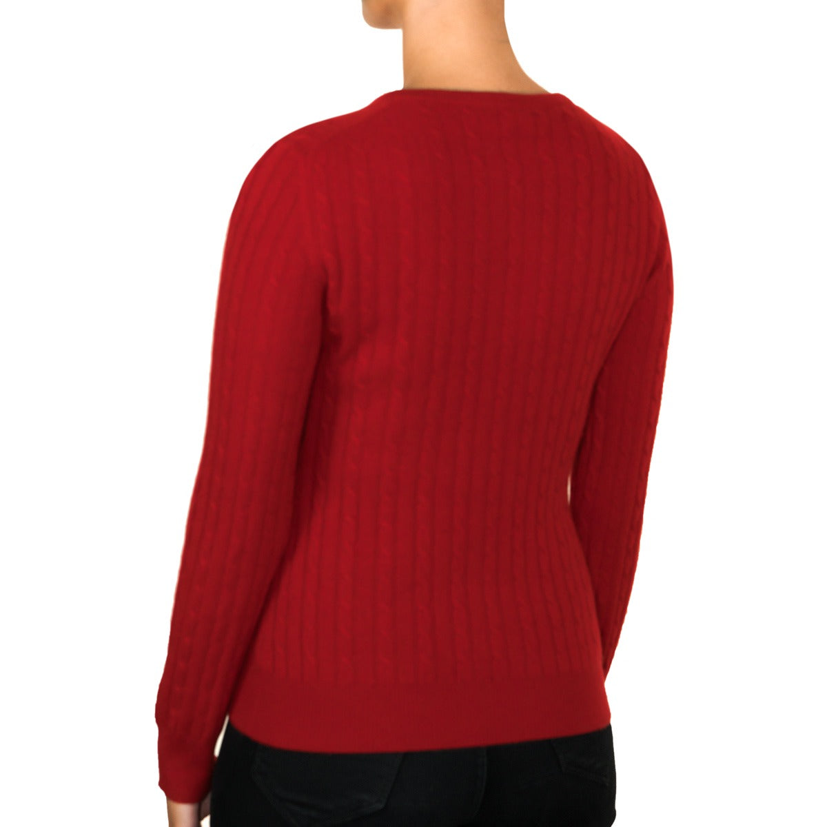 Cashmere Cable Round Neck Jumper
