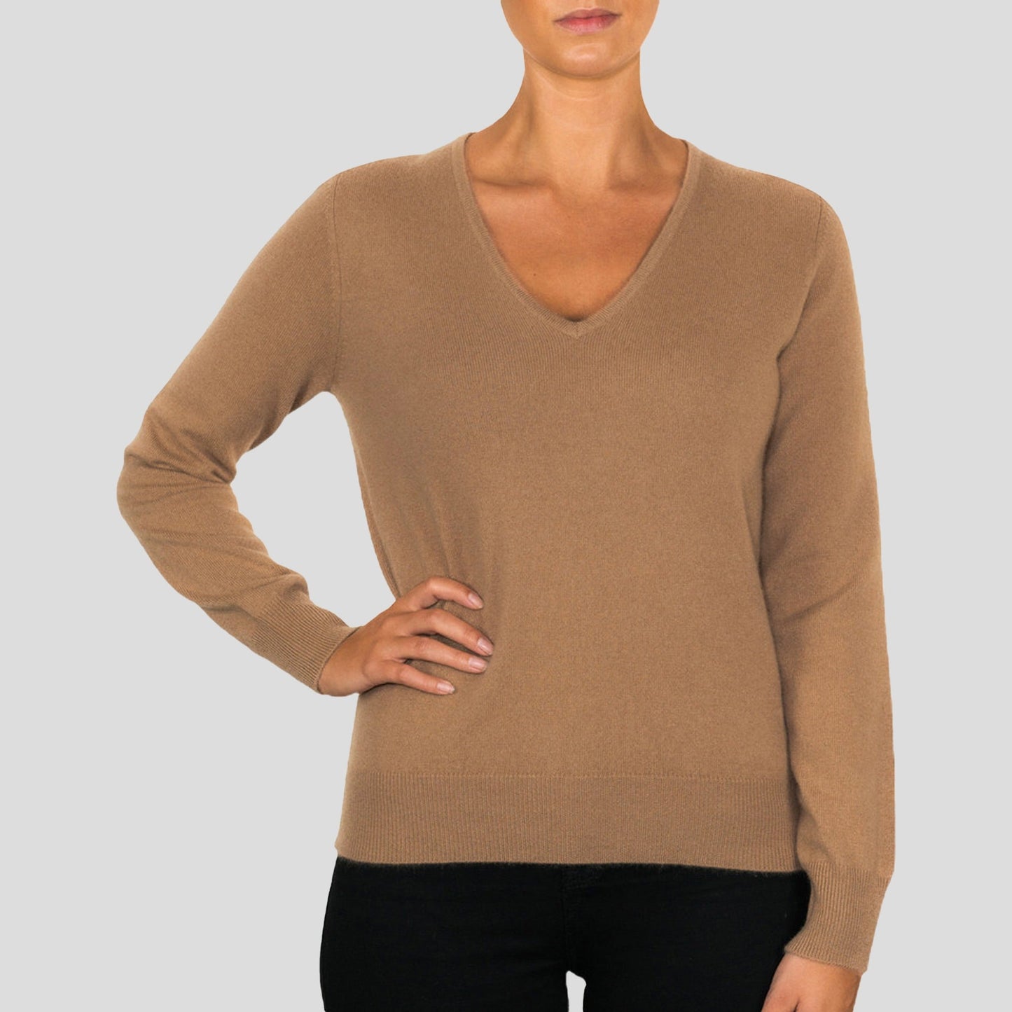 Cashmere V Neck Jumper