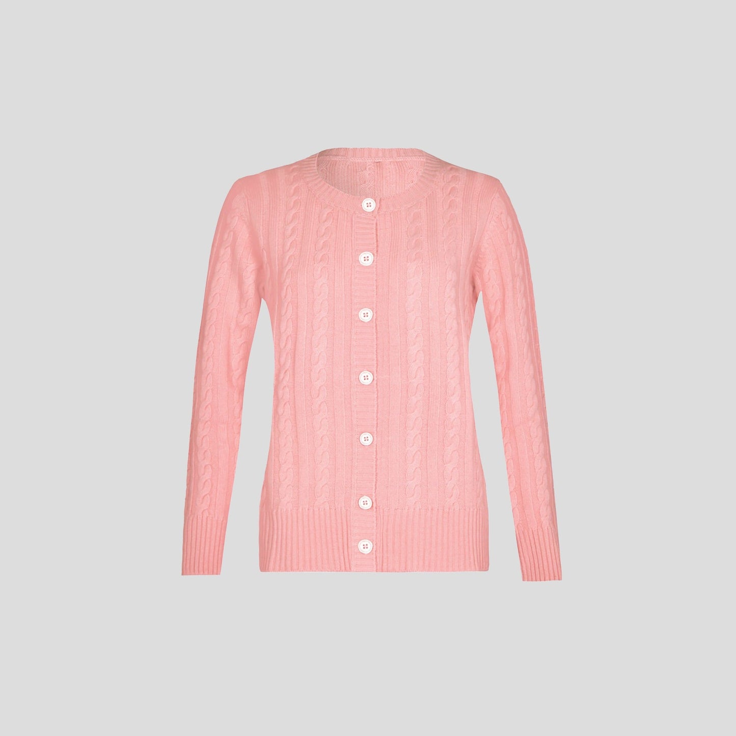 Womens Classic Cable Cardigan