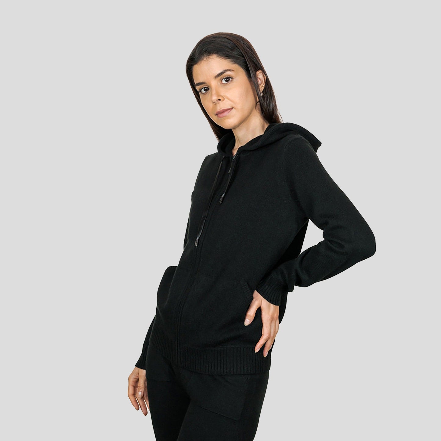 Cashmere Hooded Cardigan