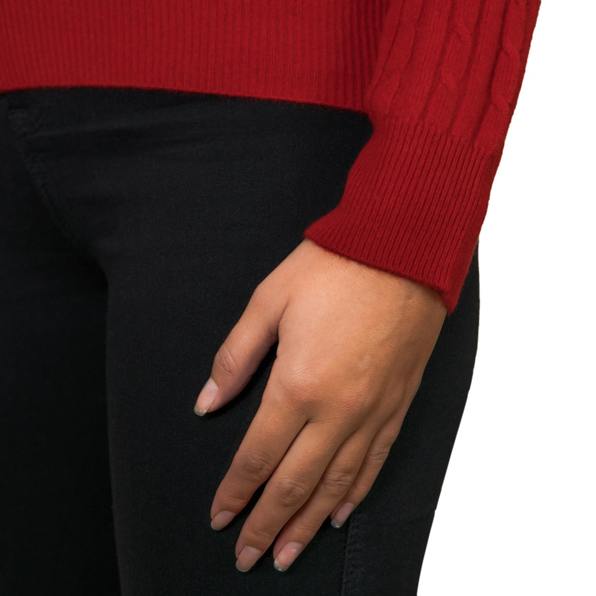 Cashmere Cable Round Neck Jumper