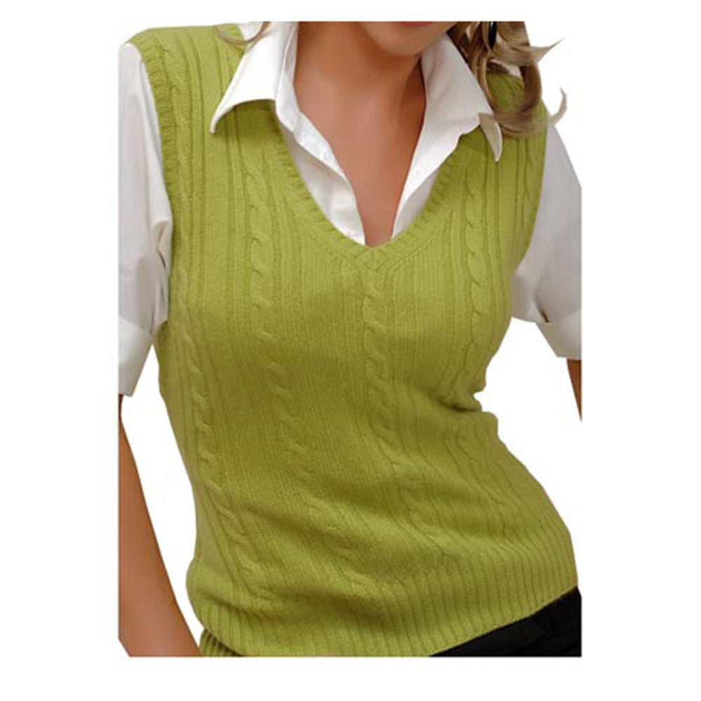 Cable V-Neck Slipover