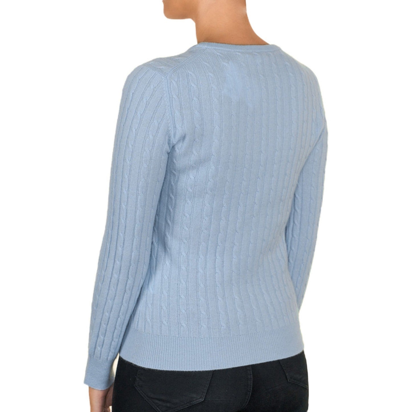 Cashmere Cable Round Neck Jumper