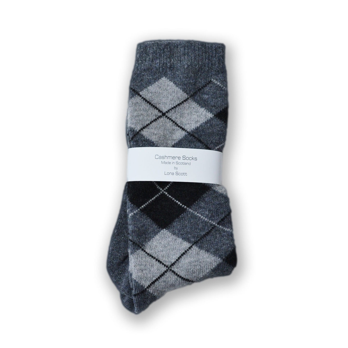 Mens Argyle Cashmere Socks