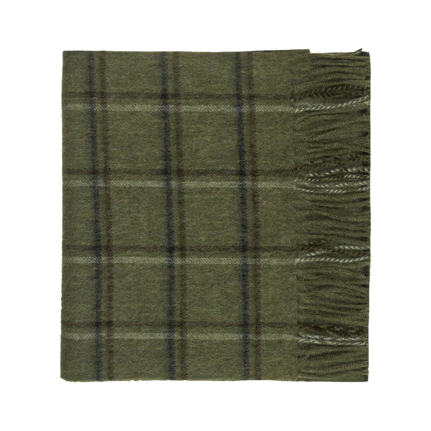 100% Lambswool Tartan Scarf