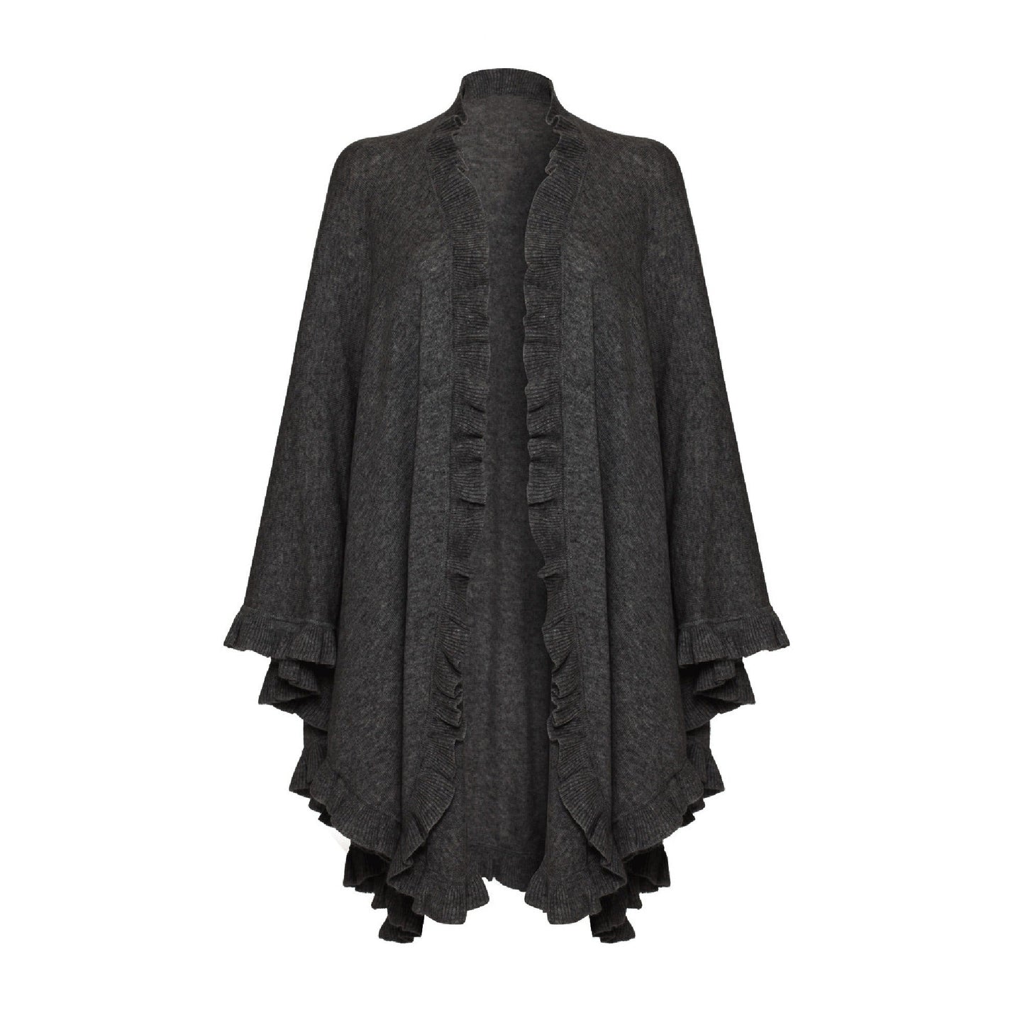 Lambswool Frilly Cape