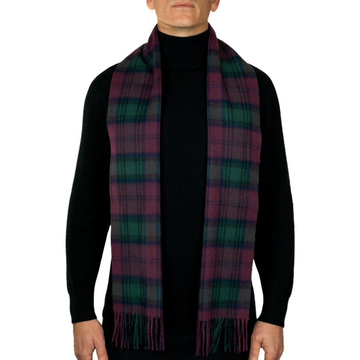 100% Lambswool Tartan Scarf