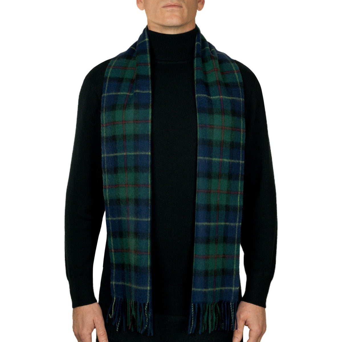 100% Lambswool Tartan Scarf