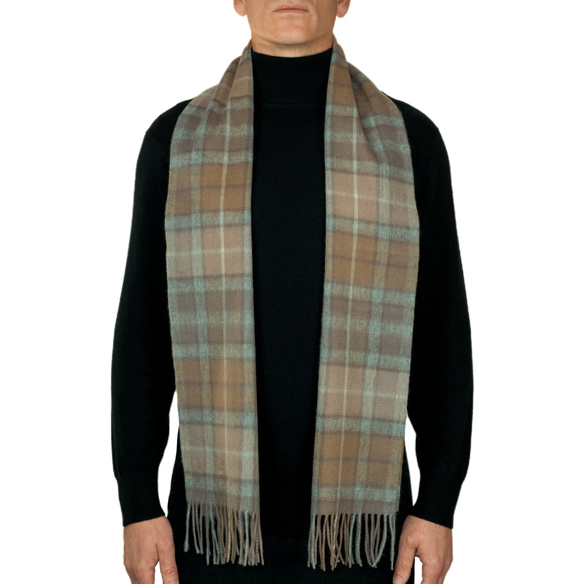 100% Lambswool Tartan Scarf