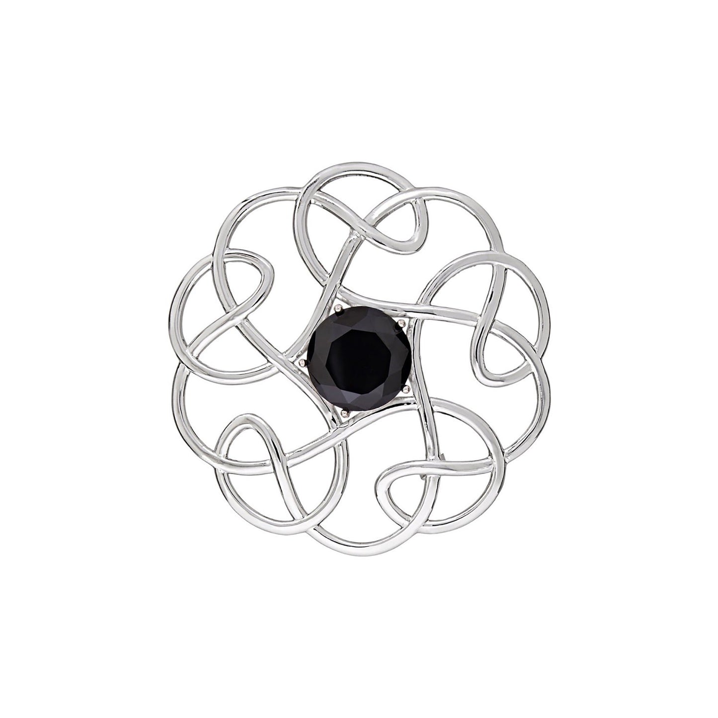 Silver Scottish Minimal Knot Brooch