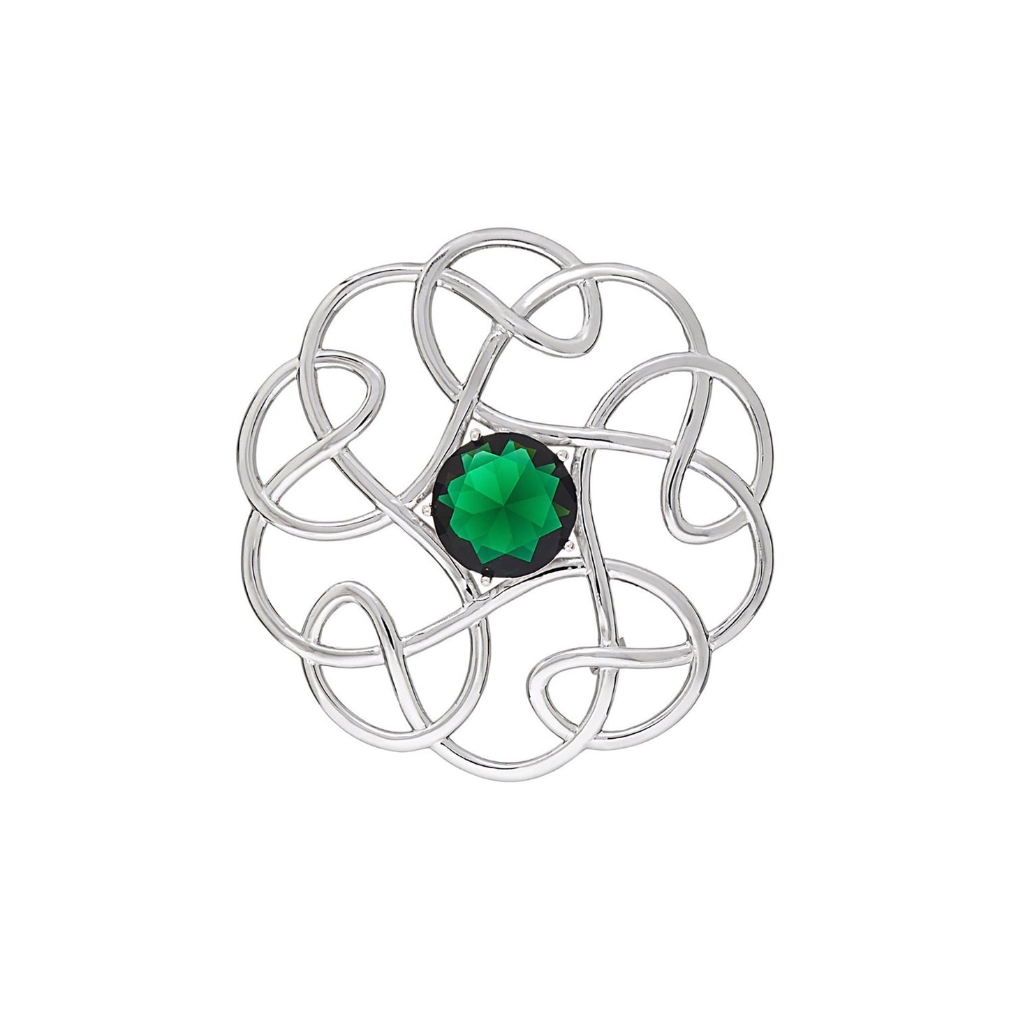 Silver Scottish Minimal Knot Brooch