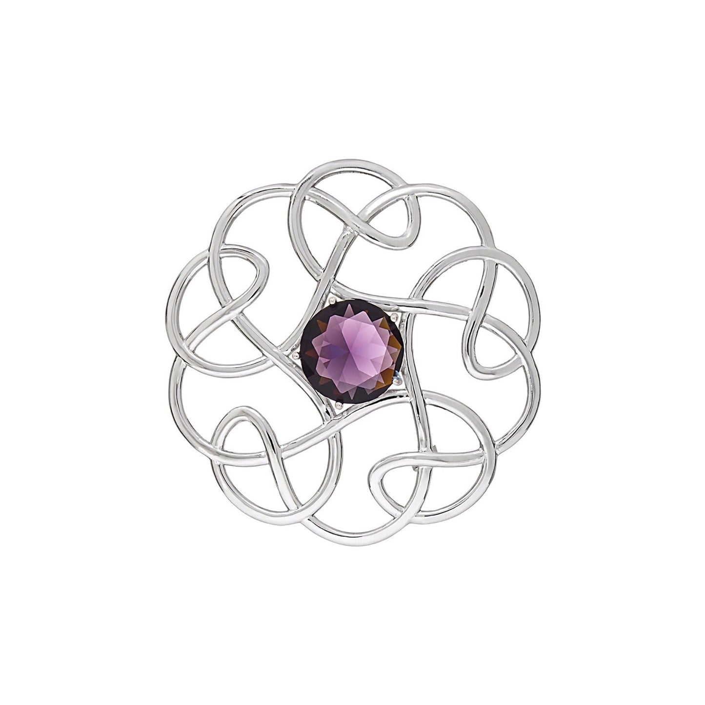 Silver Scottish Minimal Knot Brooch