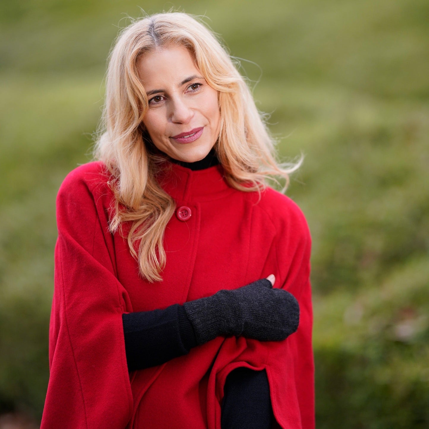 Cashmere Blended Cape