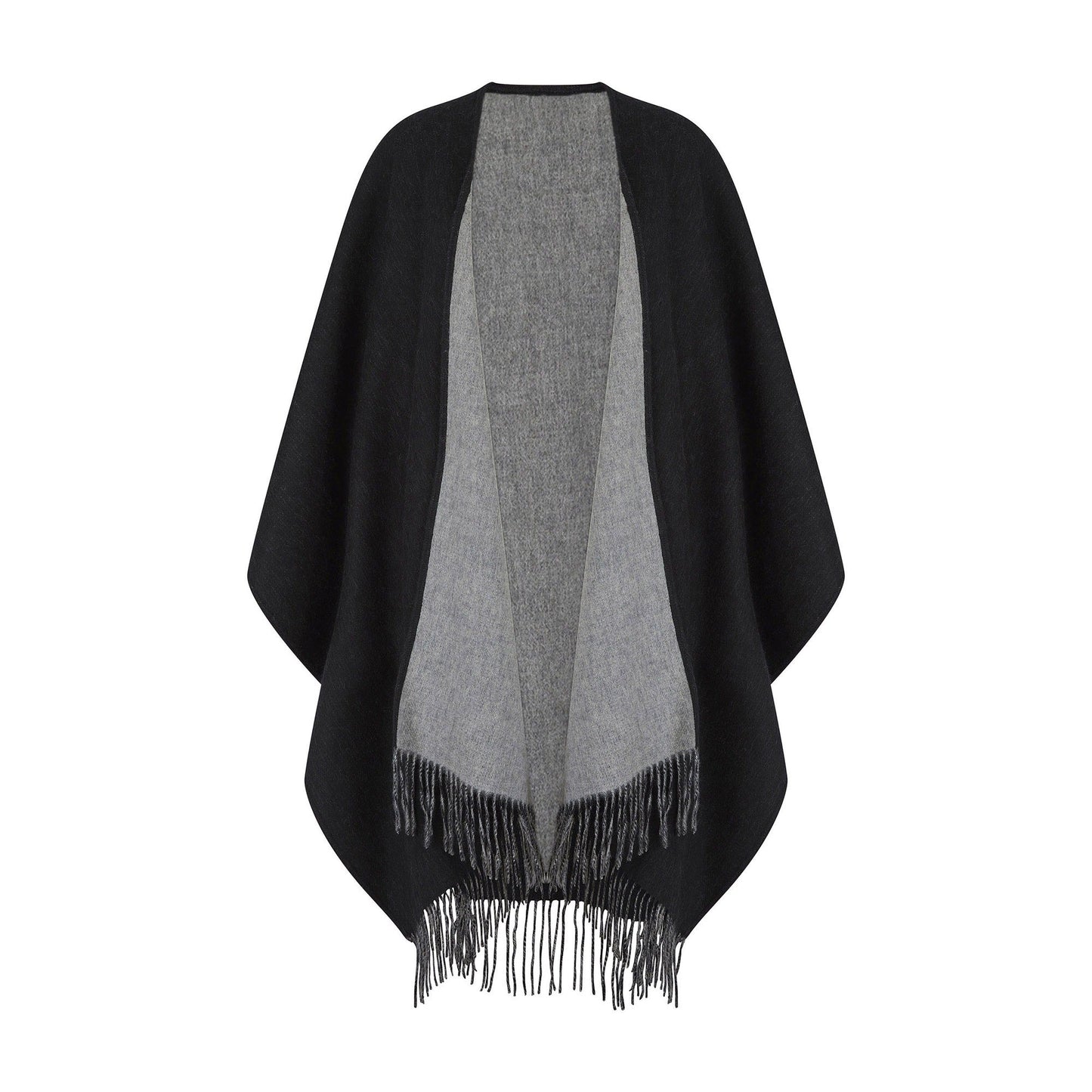 Reversible Lambswool Ruana