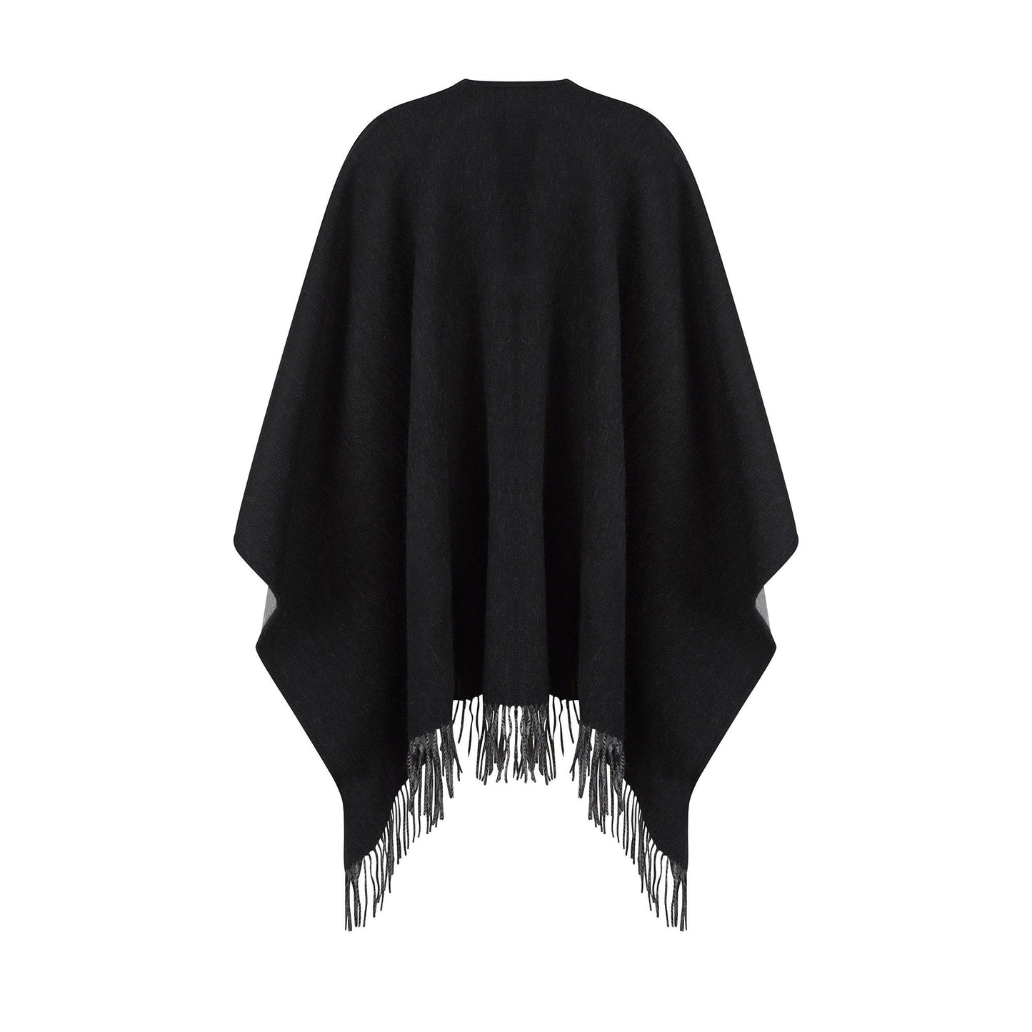 Reversible Lambswool Ruana
