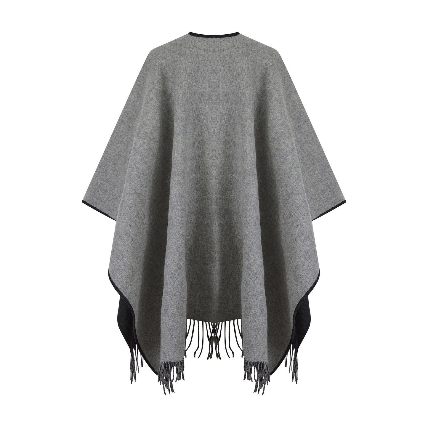 Reversible Lambswool Ruana