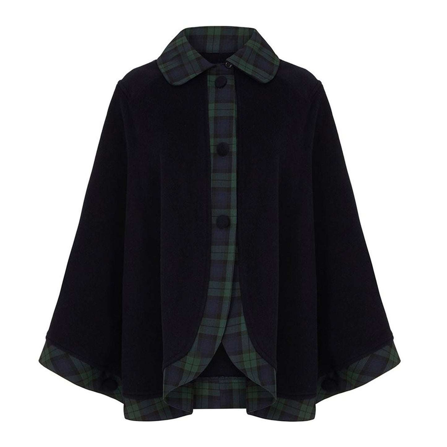 Tartan Trim Cape