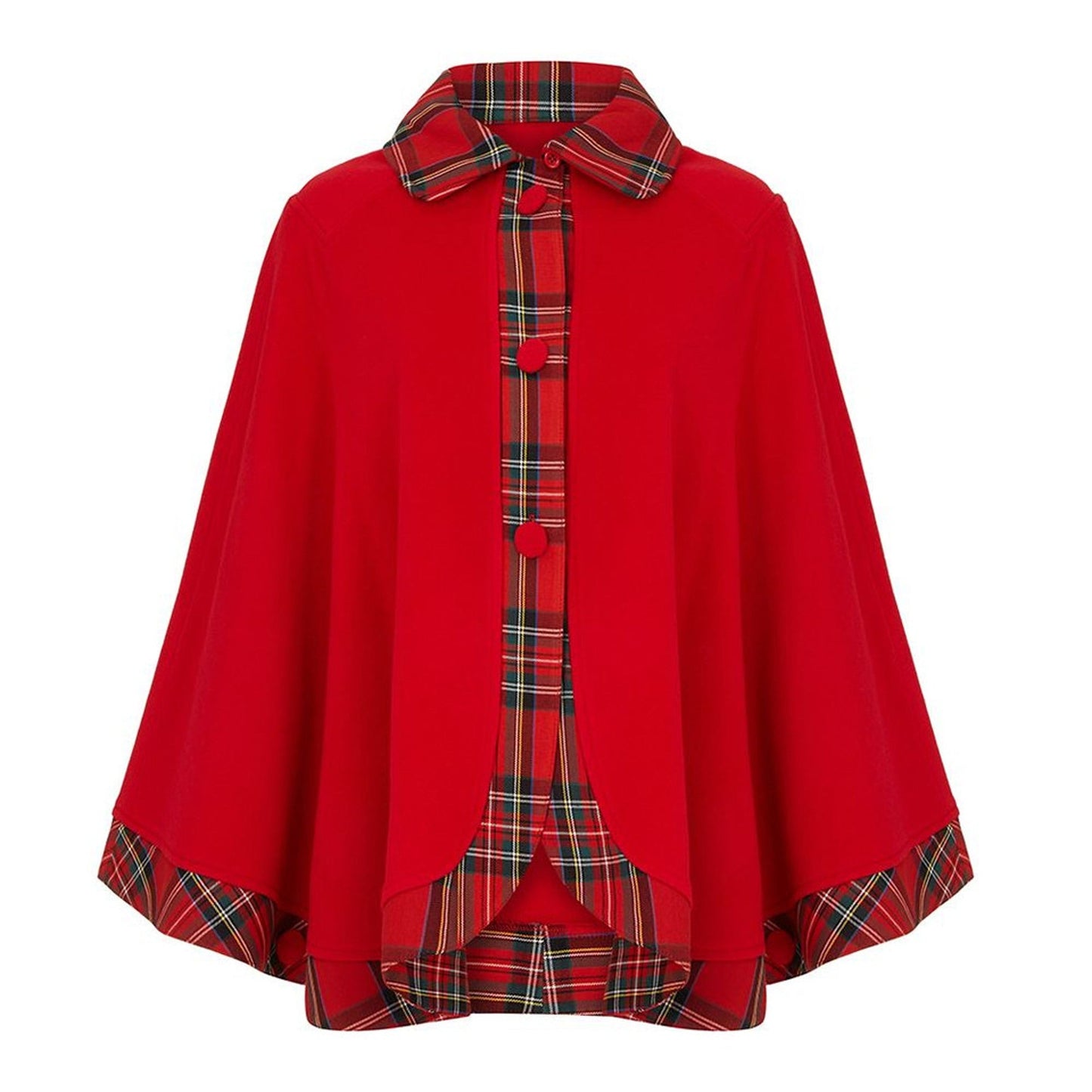Tartan Trim Cape