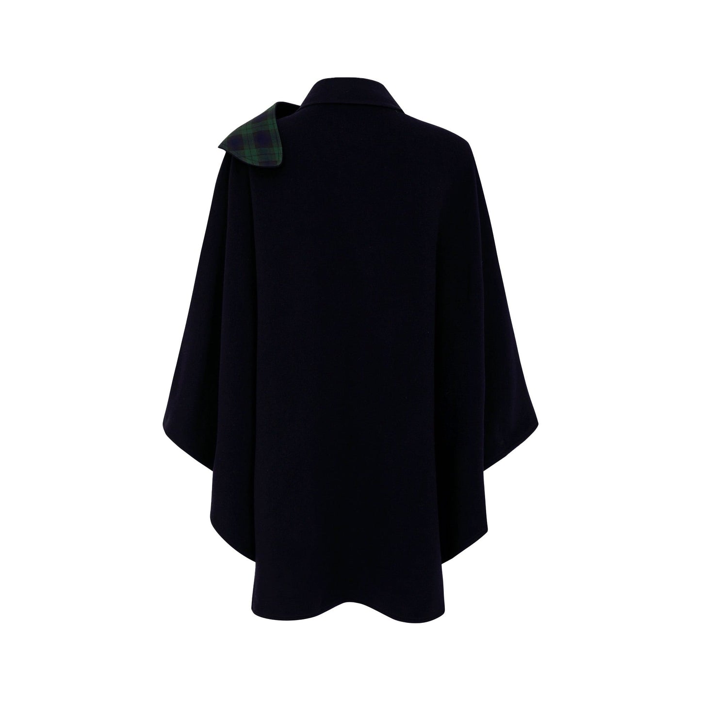 Cape With Tartan Scarf