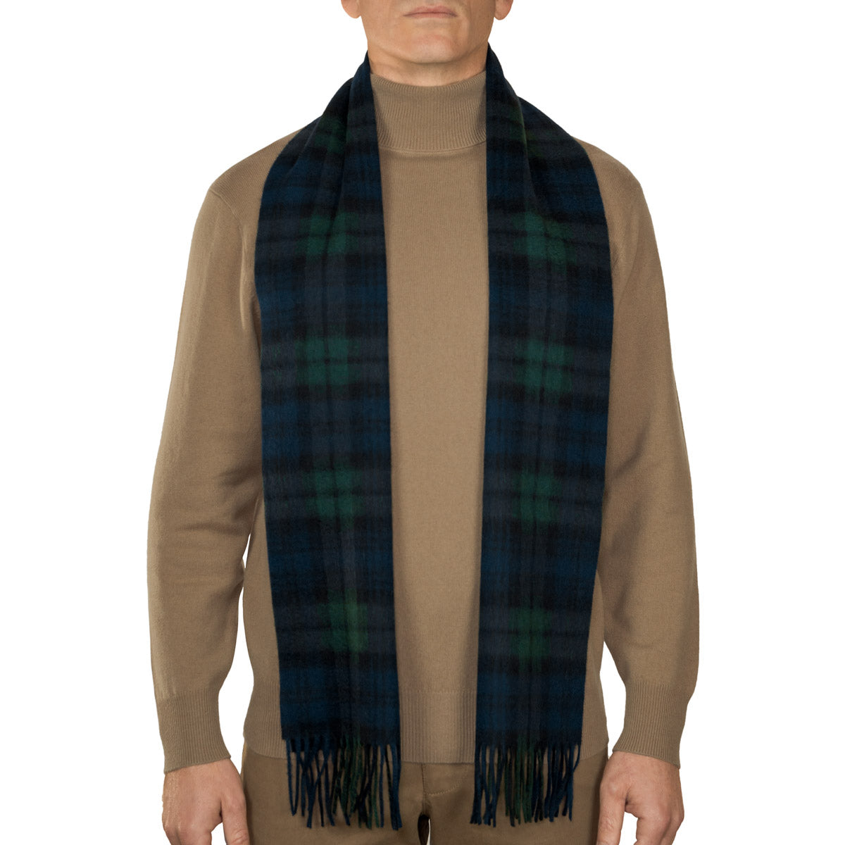 100% Lambswool Tartan Scarf