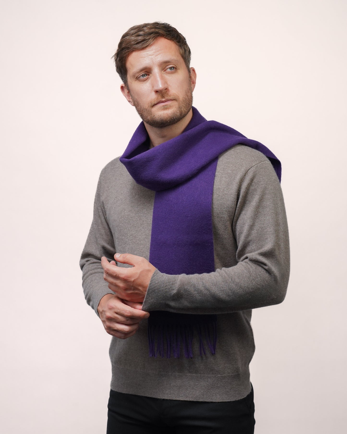100% Lambswool Plain Scarf