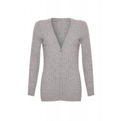 Long Cashmere Cable Cardigan