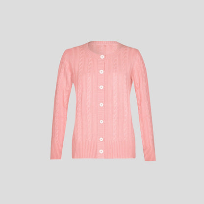 Womens Classic Cable Cardigan