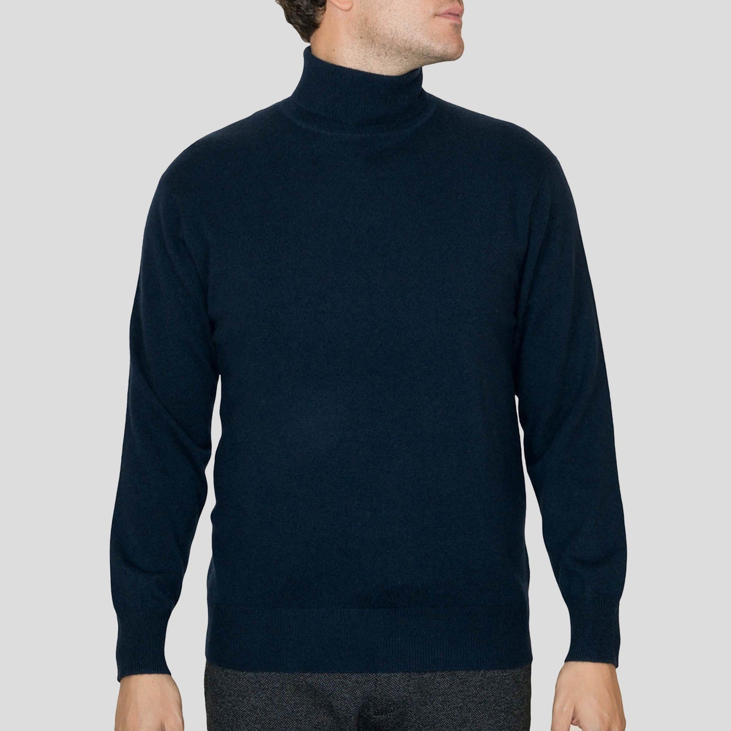 Men's Cashmere High Neck Jumper