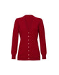 Long Cashmere V-Neck Cardigan