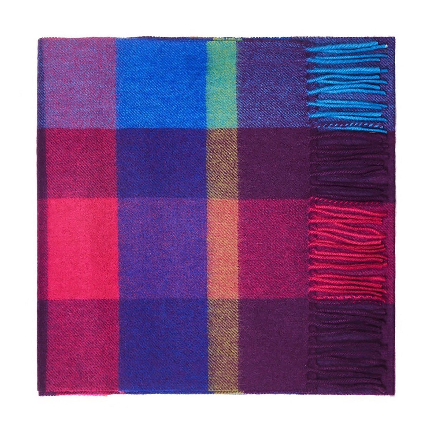100% Lambswool Tartan Scarf