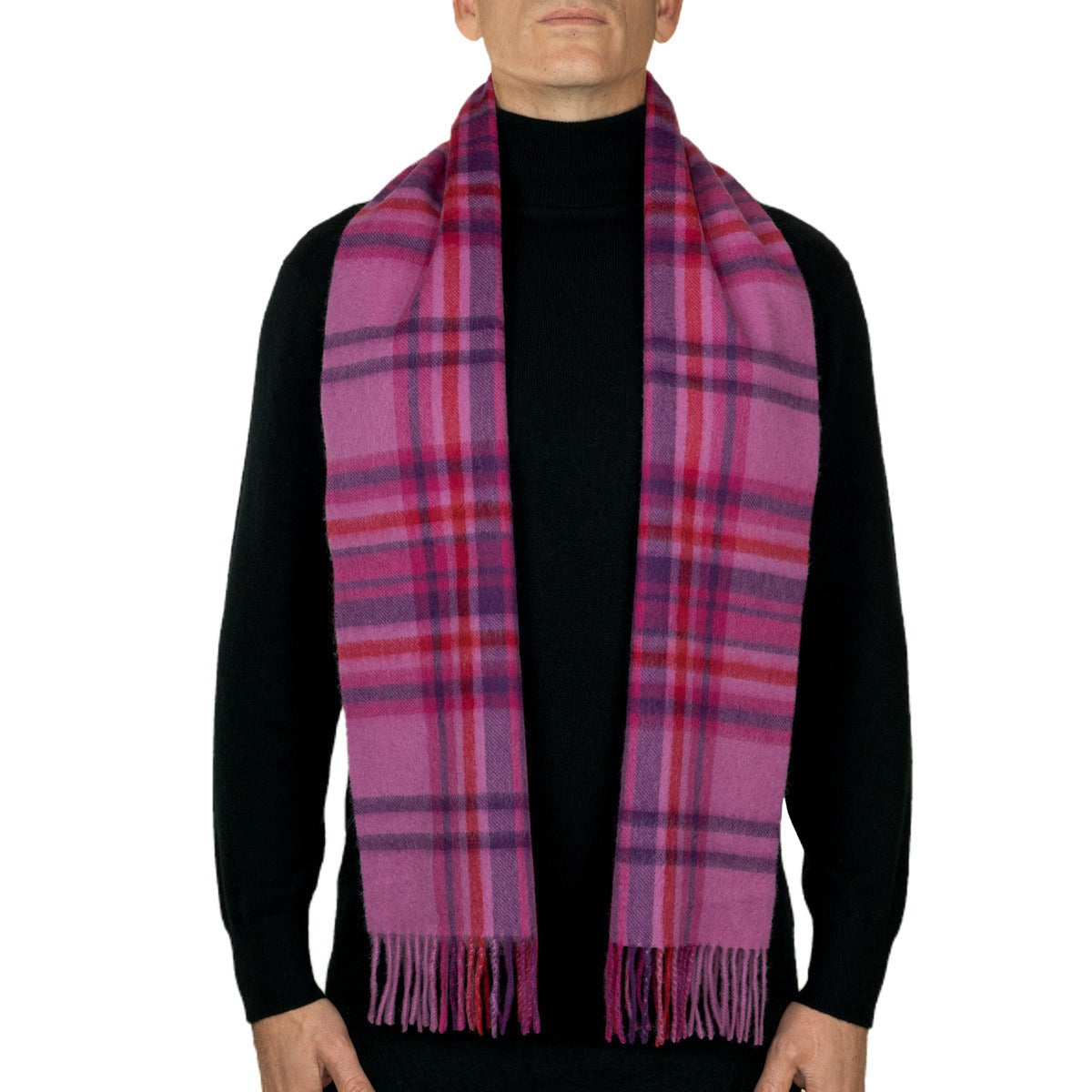 100% Lambswool Tartan Scarf