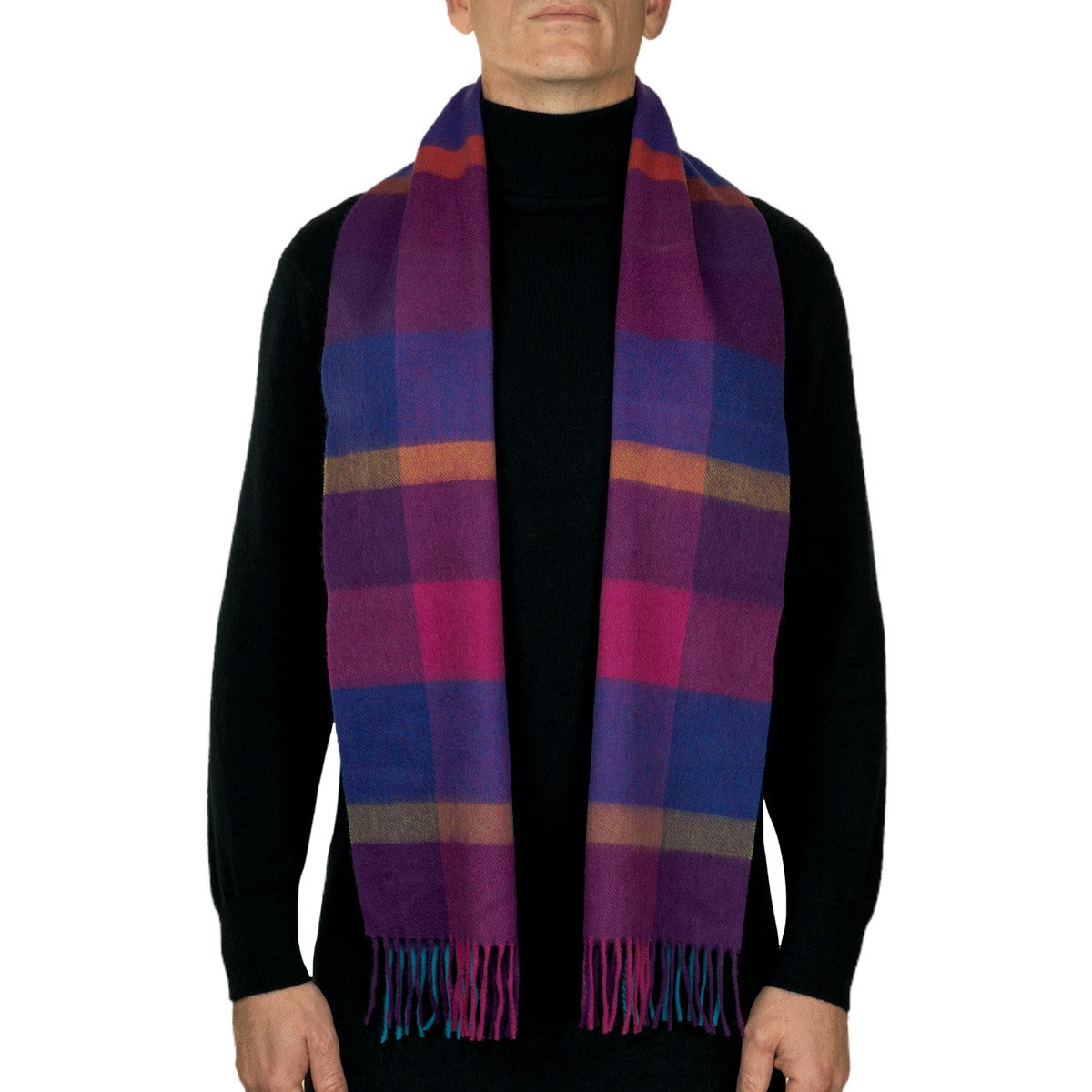 100% Lambswool Tartan Scarf