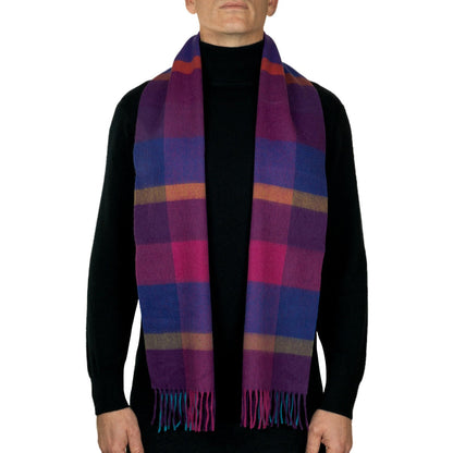 100% Lambswool Tartan Scarf