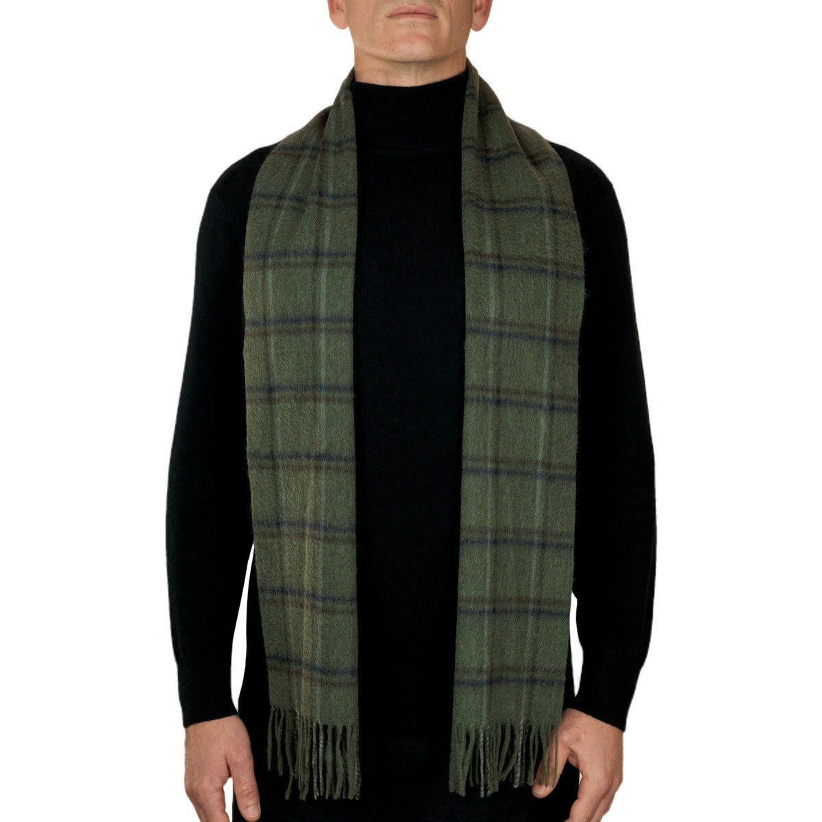 100% Lambswool Tartan Scarf