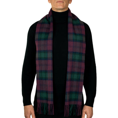 100% Lambswool Tartan Scarf