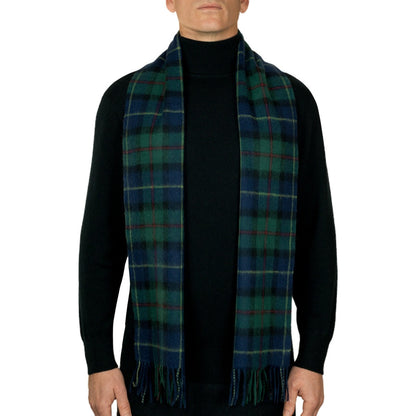 100% Lambswool Tartan Scarf