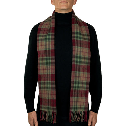 100% Lambswool Tartan Scarf