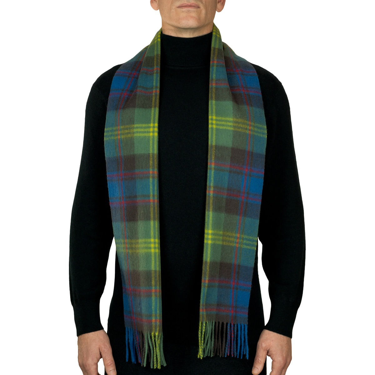 100% Lambswool Tartan Scarf