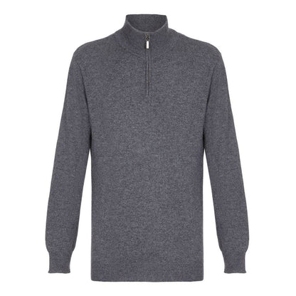 Mens Zip Neck Jumper