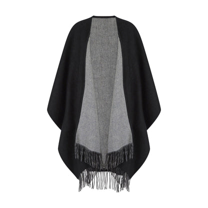 Reversible Lambswool Ruana