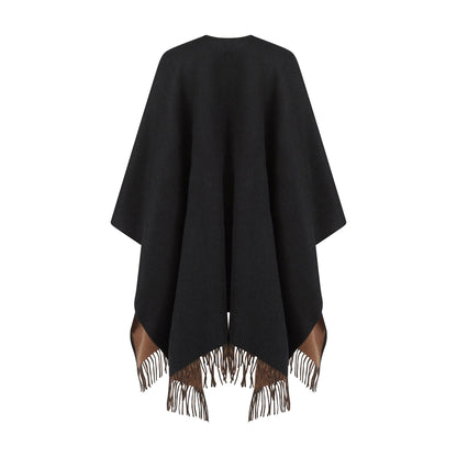 Reversible Lambswool Ruana