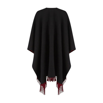 Reversible Lambswool Ruana