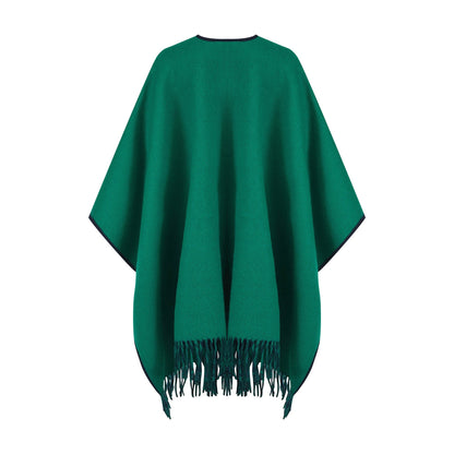 Reversible Lambswool Ruana