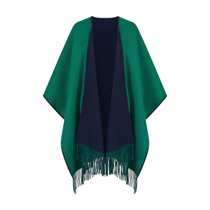 Reversible Lambswool Ruana
