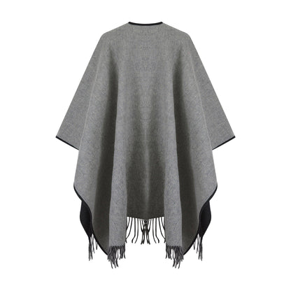Reversible Lambswool Ruana