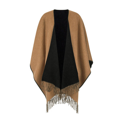 Reversible Lambswool Ruana