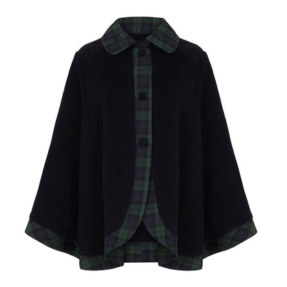 Tartan Trim Cape